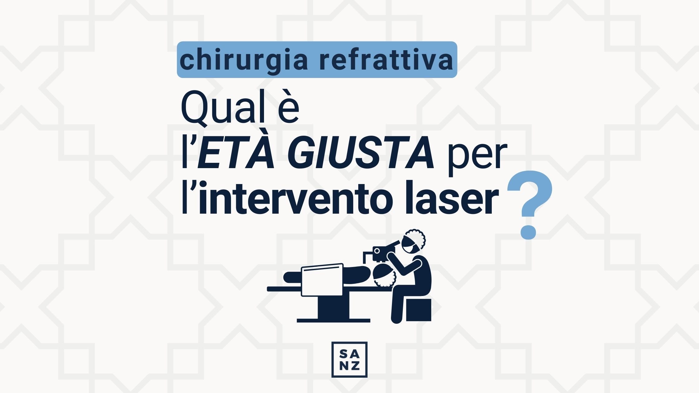 Qual è l’età giusta per l’intervento laser?